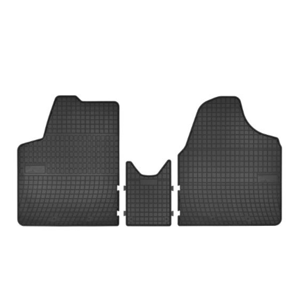 Car rubber floor mats black CITROEN JUMPY II (2007-2016) NEGRO