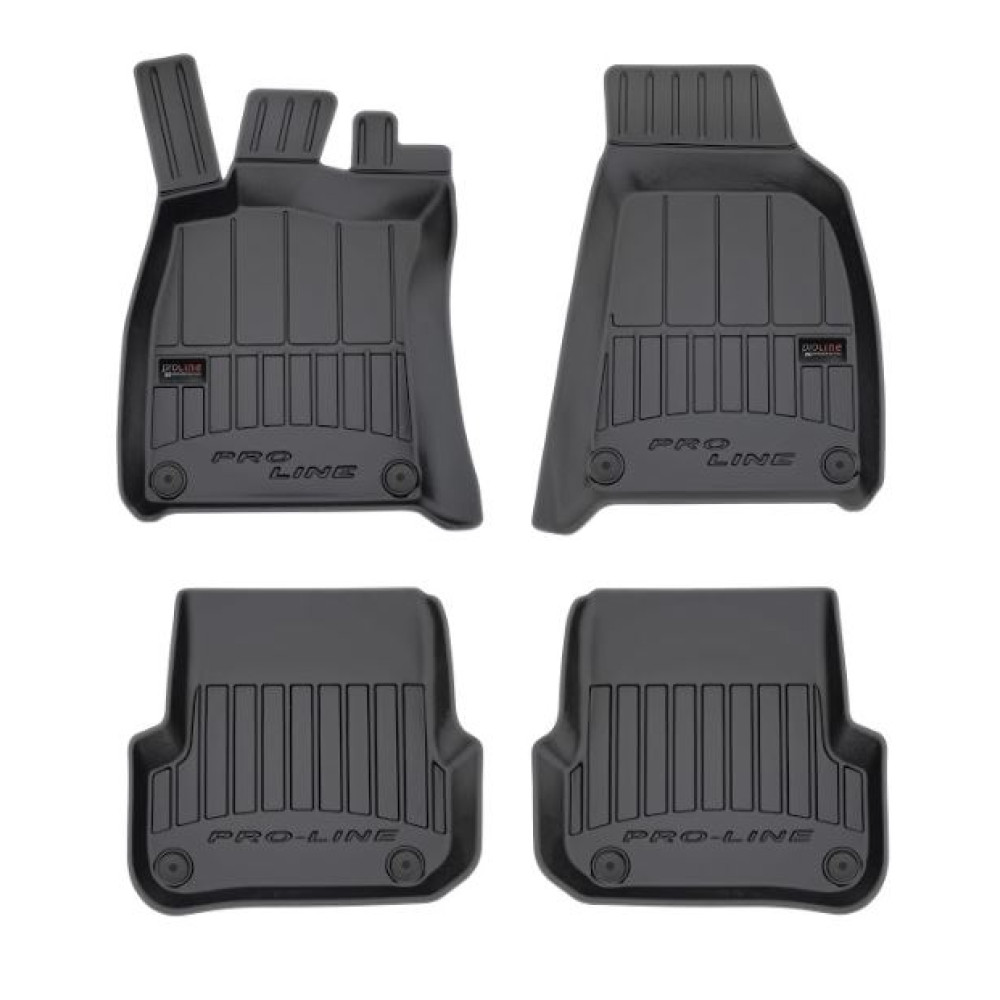 Car rubber floor mats black AUDI A6 (2006-2011) 3D FROGUM