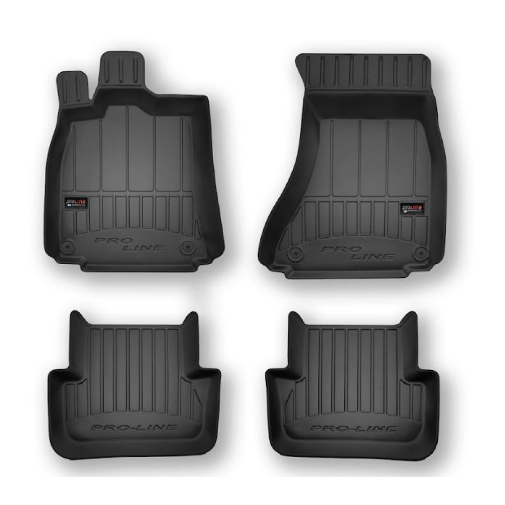 Car rubber floor mats black AUDI A4 (2008-2015) 3D FROGUM