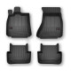 Car rubber floor mats black AUDI A4 (2008-2015) 3D FROGUM