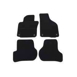 Alfombrillas textiles negras para coche VW GOLF V (2003-2008) ELEGANT