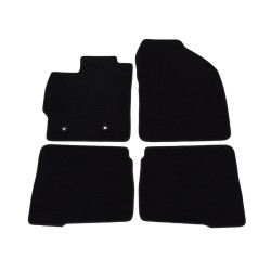 Car textile mats black TOYOTA PRIUS III (2009-2016) LUXUS