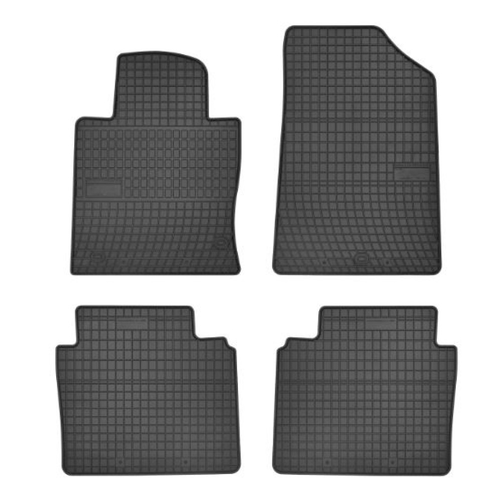 Car rubber floor mats black KIA OPTIMA (2016-...) NEGRO