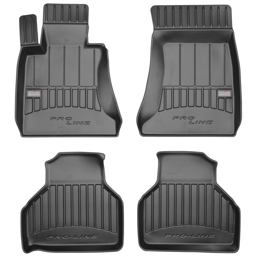 Car rubber floor mats black BMW 7 E65 (2001-2008) 3D FROGUM