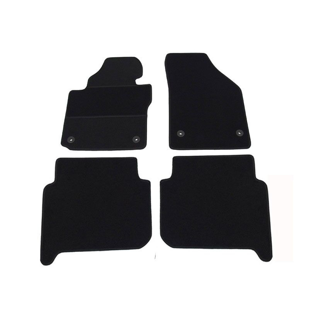 Car textile mats black VW TOURAN (5s.)(2003-2010) ELEGANT