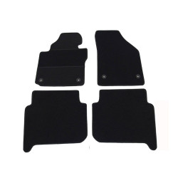 Car textile mats black VW TOURAN (5s.)(2003-2010) ELEGANT