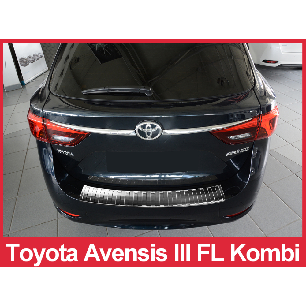 Chrome rear bumper pad TOYOTA AVENSIS Combi facelift (2015-...) 2/35278