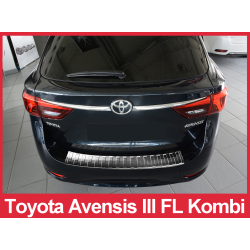 Almohadilla de parachoques trasera cromada TOYOTA AVENSIS Combi facelift (2015-...) 2/35278