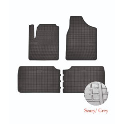 Car rubber floor mats grey SEAT ALHAMBRA (5s.) (1995-2010) NEGRO