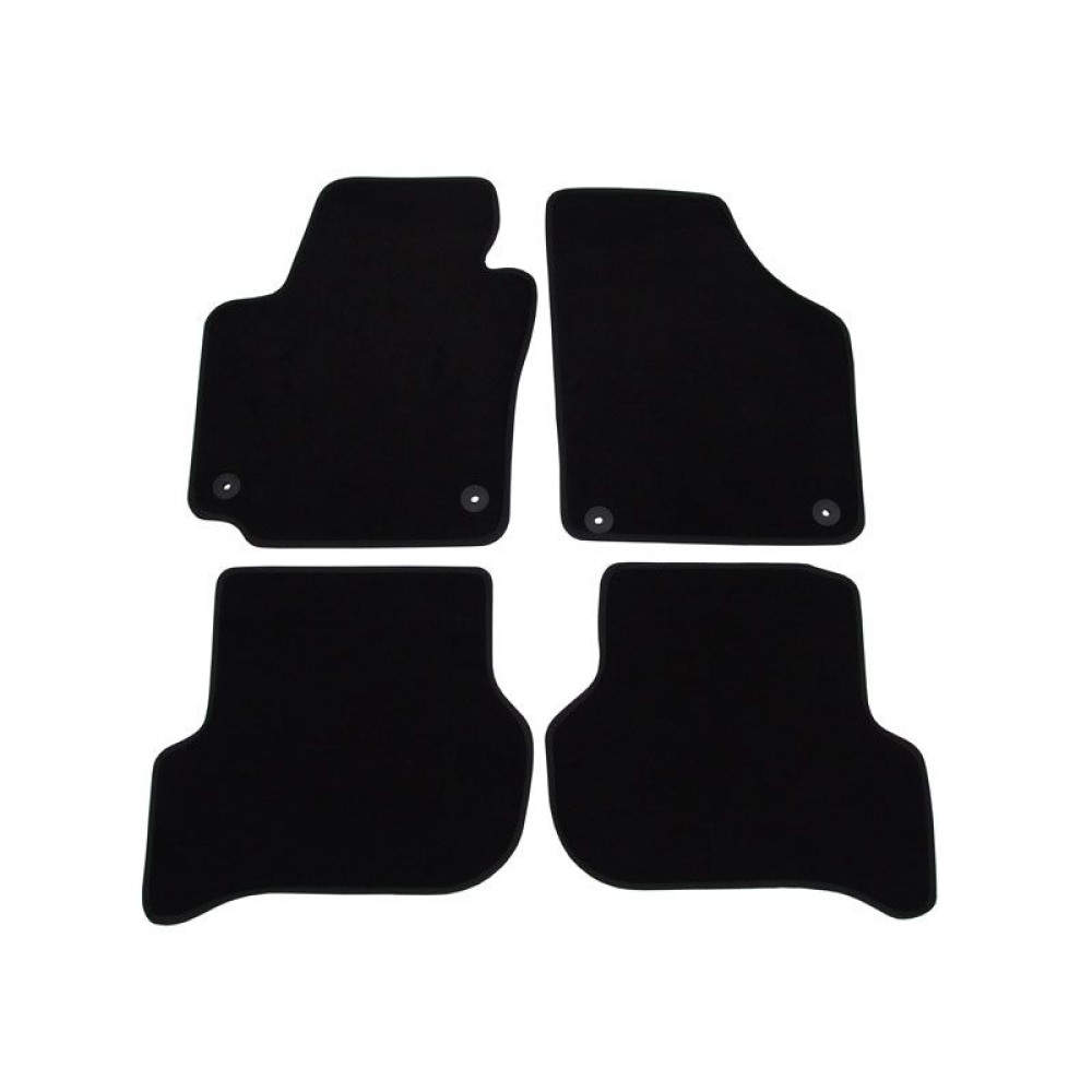 Car textile mats black SKODA YETI (2009-...) LUXUS