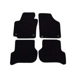 Car textile mats black SKODA YETI (2009-...) LUXUS