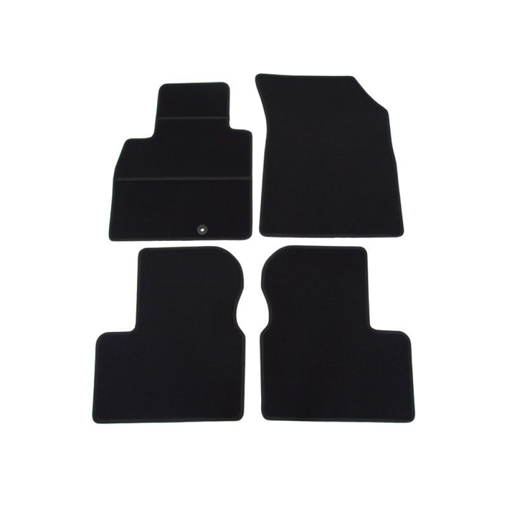 Car textile mats black NISSAN MICRA (2010-2017) ECONOMIC