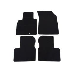 Alfombrillas textiles negras para coche NISSAN MICRA (2010-2017) ECONÓMICAS