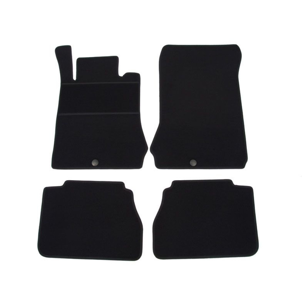 Alfombrillas textiles negras para coche MB Clase E W210 (1995-2002) ELEGANT