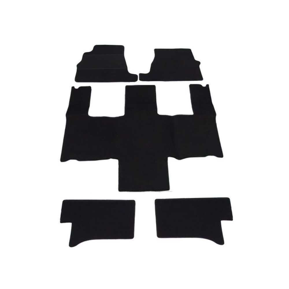 Car textile mats black KIA CARNIVAL (7s.) (2002-2006) ELEGANT