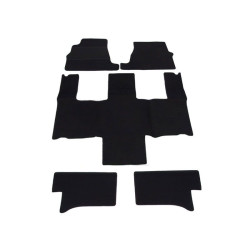 Alfombrillas textiles negras para coche KIA CARNIVAL (7s.) (2002-2006) ELEGANT