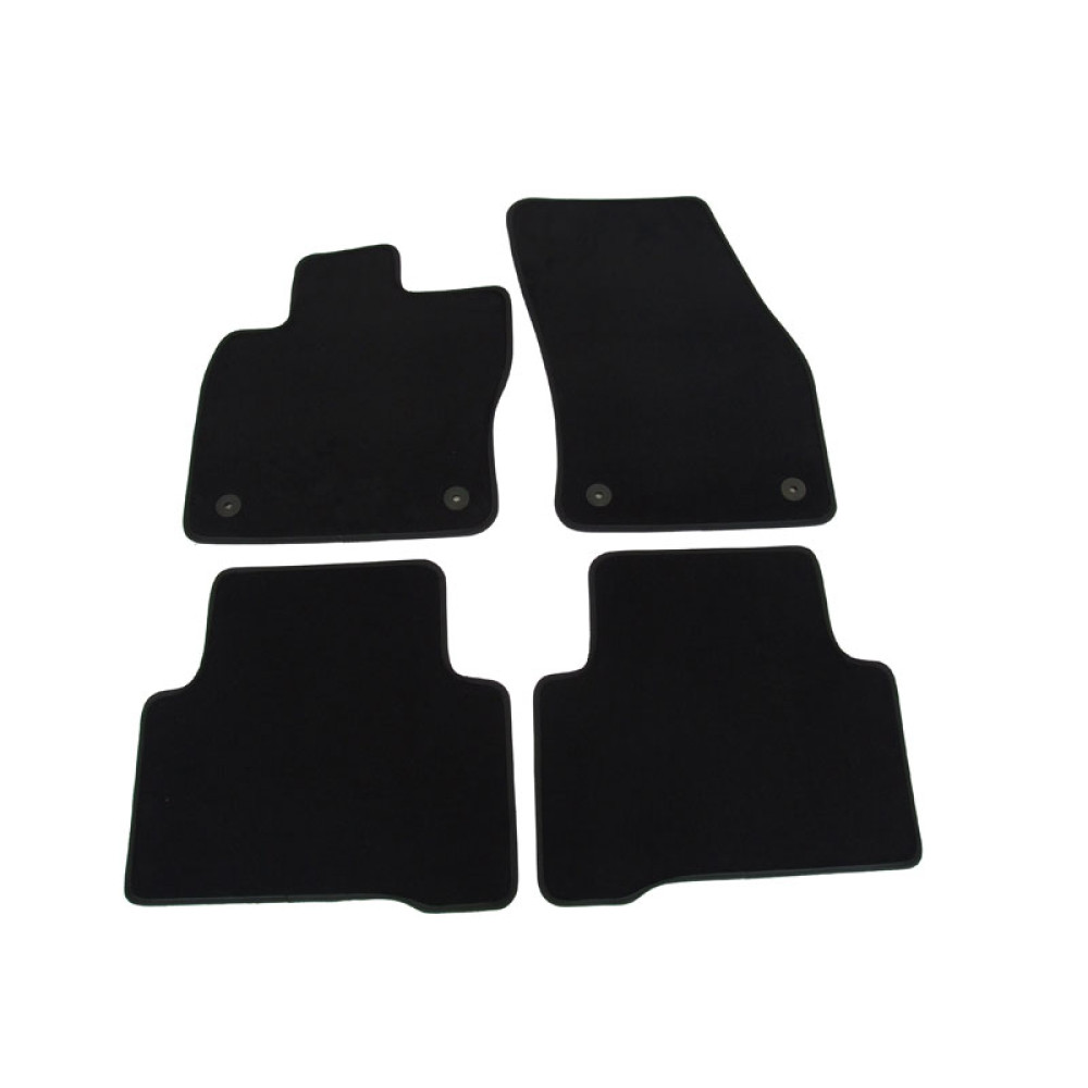 Car textile mats black VW TOURAN (2015-...) LUXUS