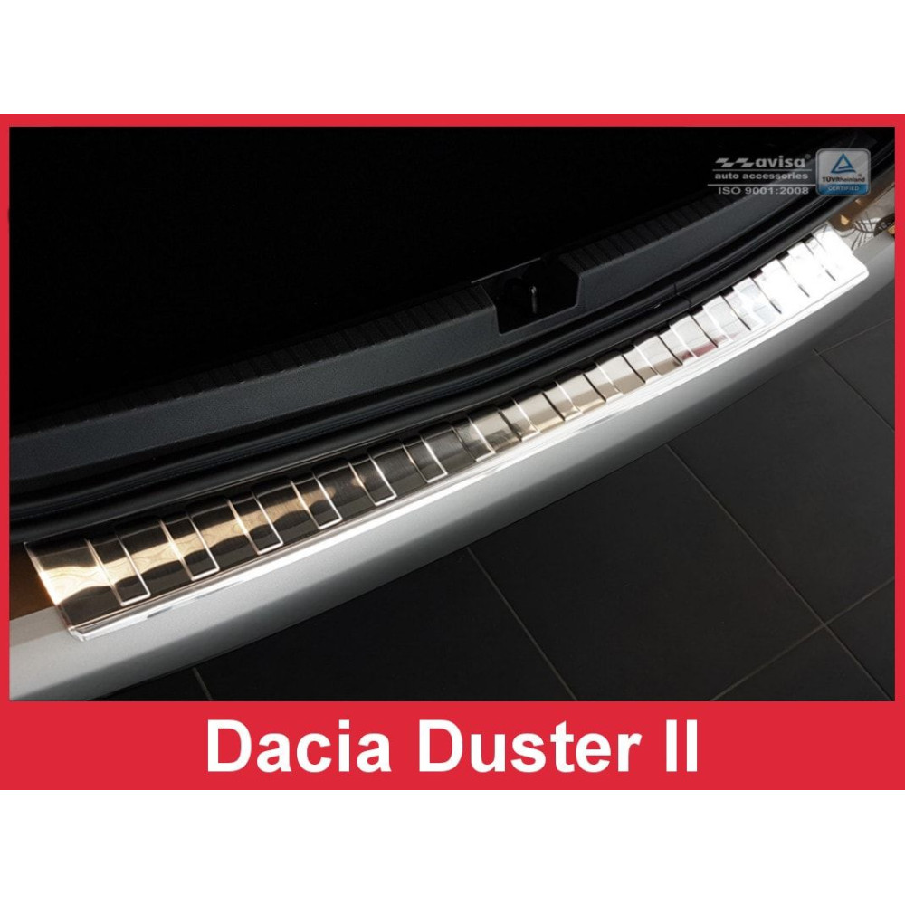 Chrome rear bamper pad DACIA DUSTER II (2018-...) 2/35203