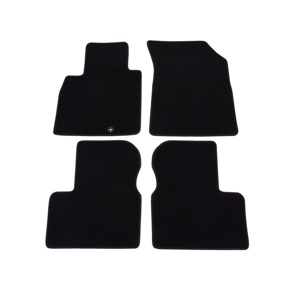Car textile mats black NISSAN MICRA (2010-2017) LUXUS