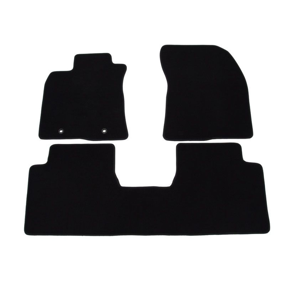 Car textile mats black TOYOTA AVENSIS III (2009-2019) LUXUS