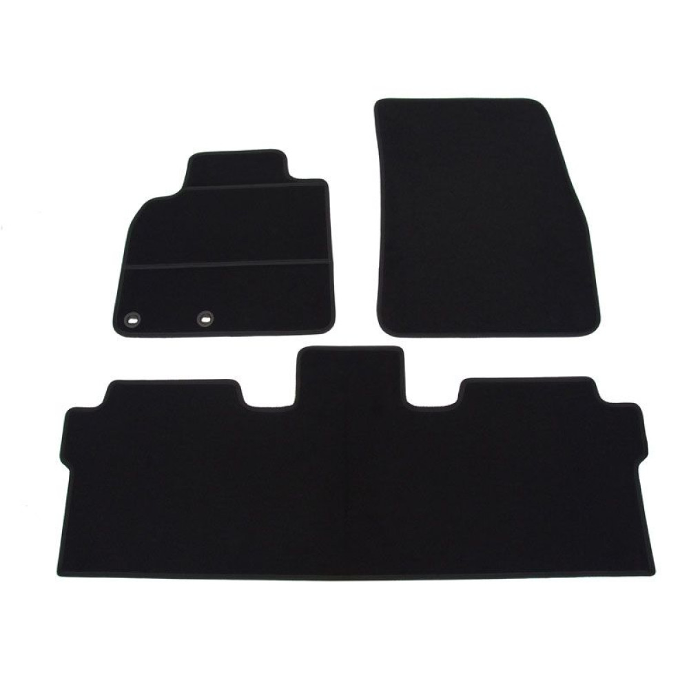 Car textile mats black RENAULT ESPACE IV (5s.)(2002-2014) ECONOMIC (CR)