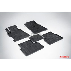 Alfombrillas de goma para coche negras SEINTEX *STK* HONDA CIVIC Sedán (2006-2011)