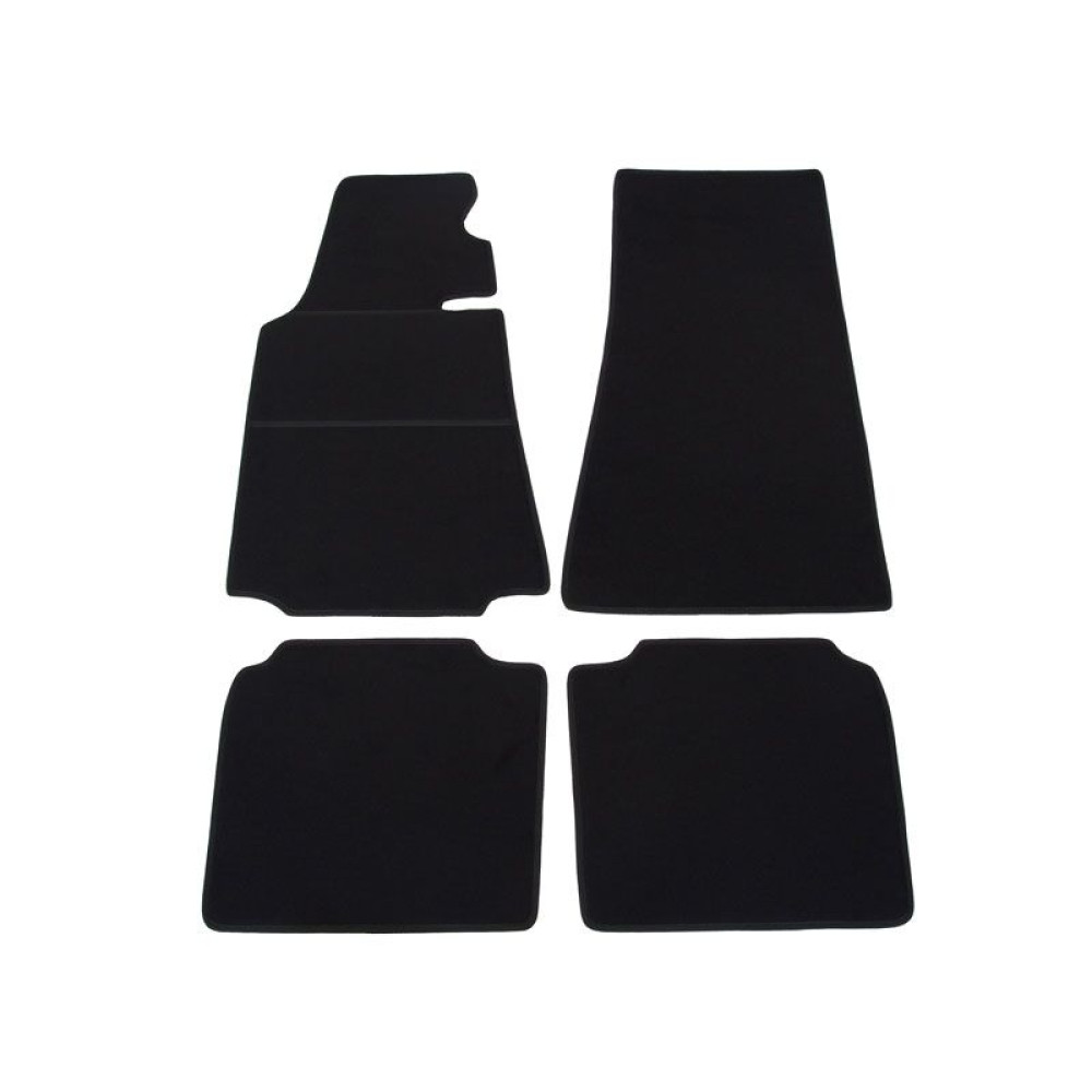 Car textile mats black BMW 7 E32 (1986-1994) ELEGANT
