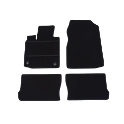 Alfombrillas textiles negras para coche RENAULT TWINGO II (2007-2014) ECONÓMICAS