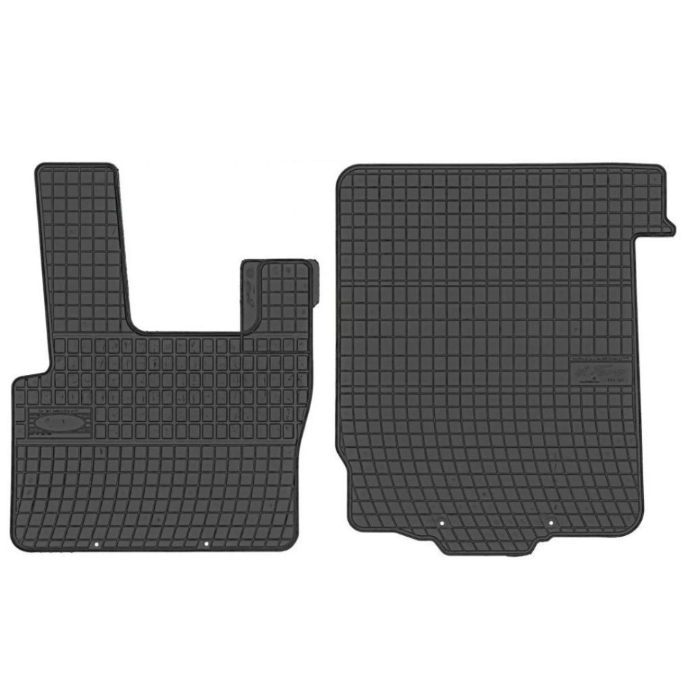 Car rubber floor mats black DAF XF 95 (1997-2002) NEGRO