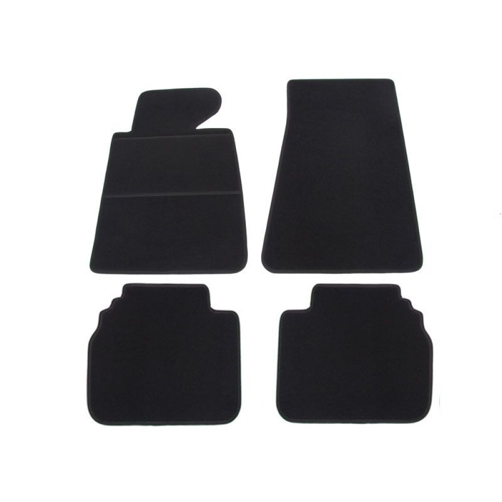 Car textile mats black BMW 5 E34 (1988-1996) ELEGANT