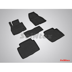 Car rubber floor mats black SEINTEX *BORT* MAZDA 6 Sedan (2013-...)