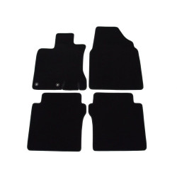 Alfombrillas textiles negras para coche NISSAN QASHQAI +2 (5v) (2008-2013) LUXUS