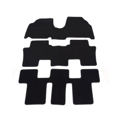 Alfombrillas textiles negras para coche PEUGEOT 807 (7s.) (2002-2010) ELEGANT