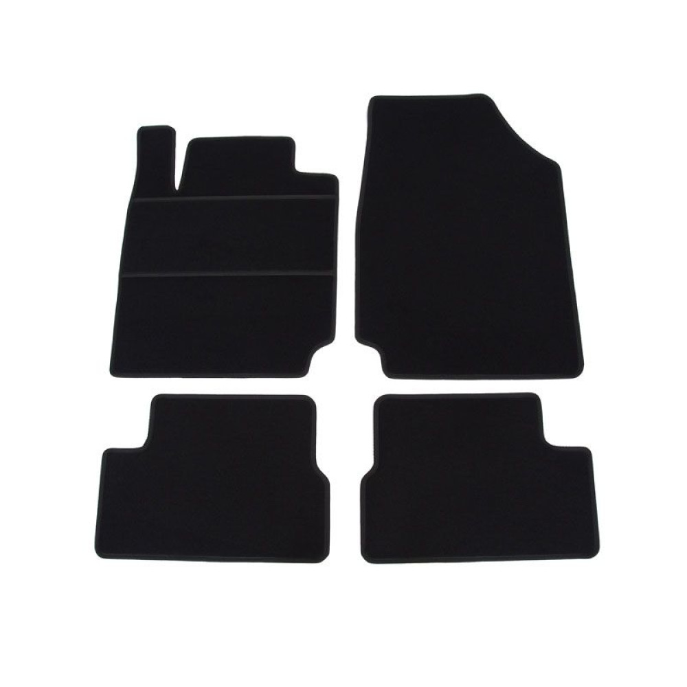 Car textile mats black NISSAN MICRA (2002-2007) ELEGANT