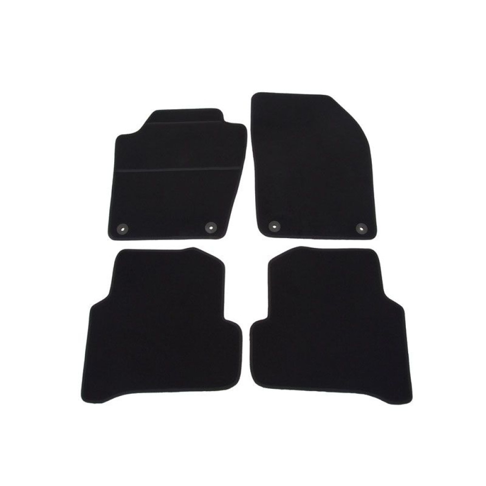 Car textile mats black SKODA FABIA III (2014-...) ELEGANT