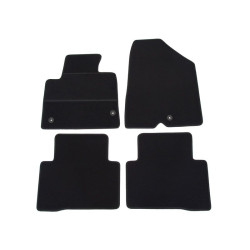 Alfombrillas textiles negras para coche HYUNDAI SANTA FE (2012-2018) ELEGANT
