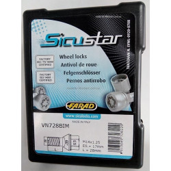 Perno de rueda de bloqueo 14x1,5x50mm cónico (FARAD SICUSTAR) VN450