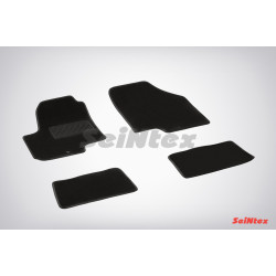 Alfombrillas textiles para coche negras SEINTEX *TFT* KIA SOUL (2008-2014)