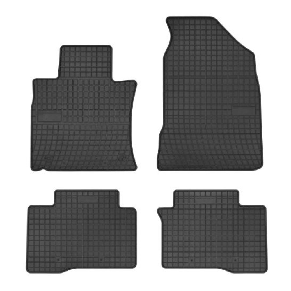 Car rubber floor mats black SSANGYONG TIVOLI (2015-...) NEGRO