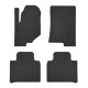Car rubber floor mats black SSANGYONG REXTON (2017-...) NEGRO