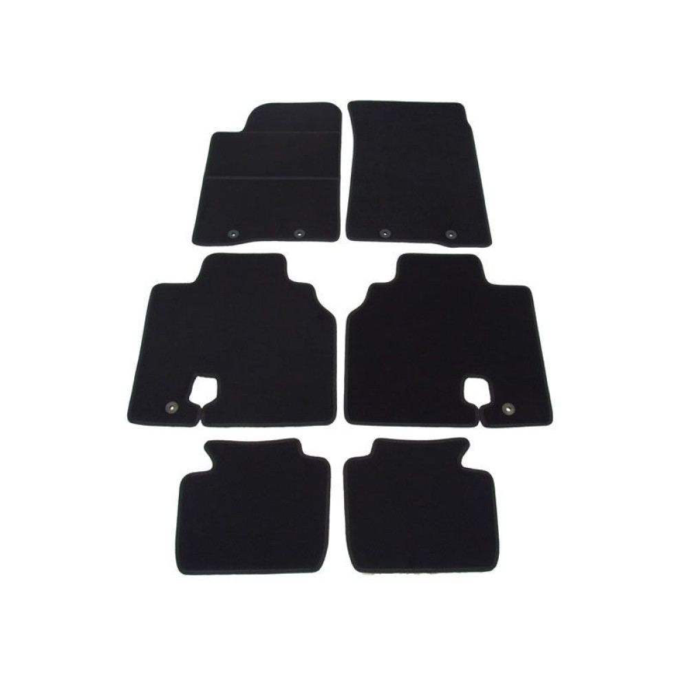 Car textile mats black SSANG YONG ACTYON (2006-...) ELEGANT