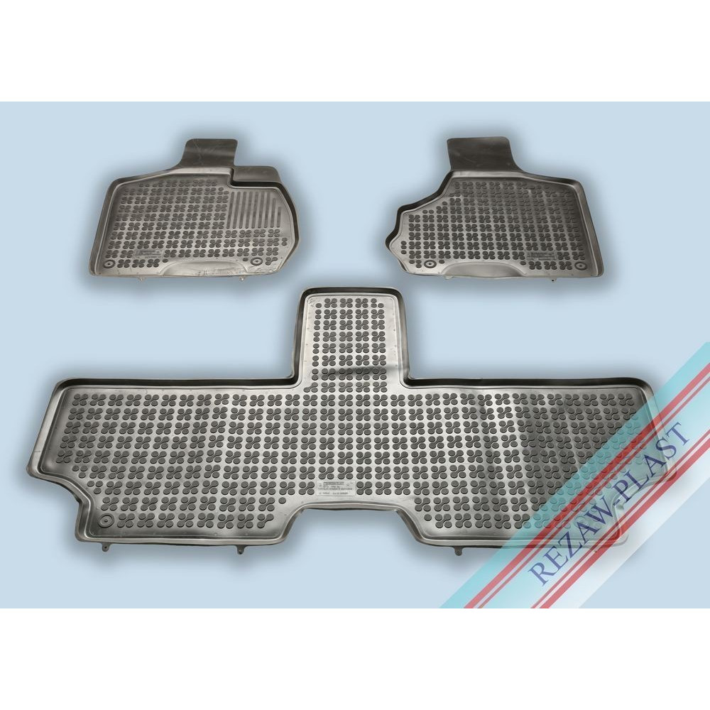 Car rubber floor mats black CHRYSLER GRAND VOYAGER (5s.)(2001-2005) 203601A