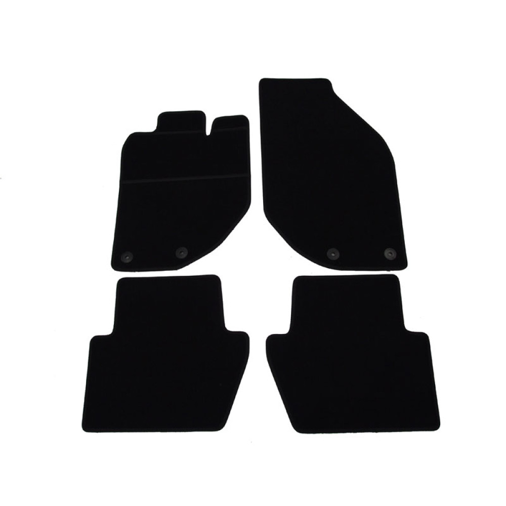 Alfombrillas textiles negras para coche VOLVO C70 (1997-2005) ELEGANT