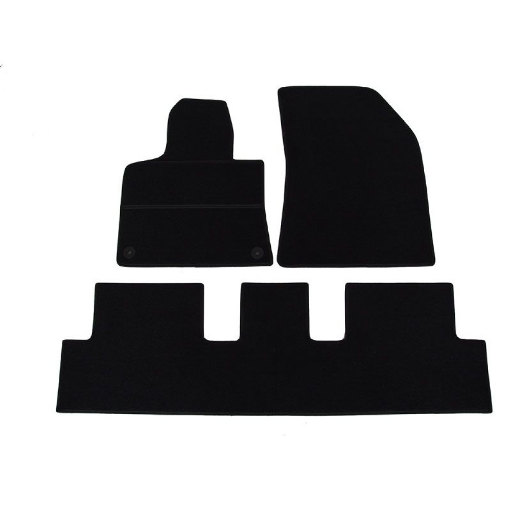 Car textile mats black CITROEN C4 PICASSO (2013-...) ECONOMIC