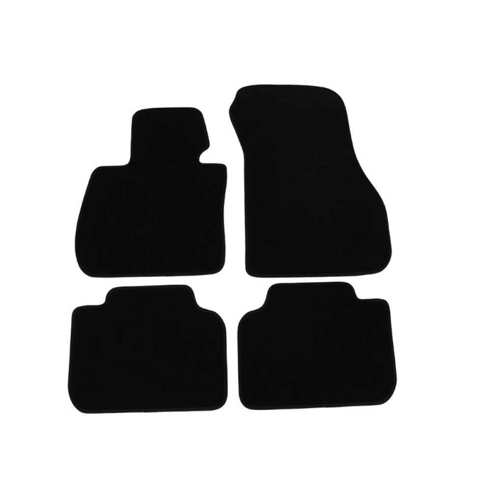 Car textile mats black BMW X1 (2015-...) LUXUS