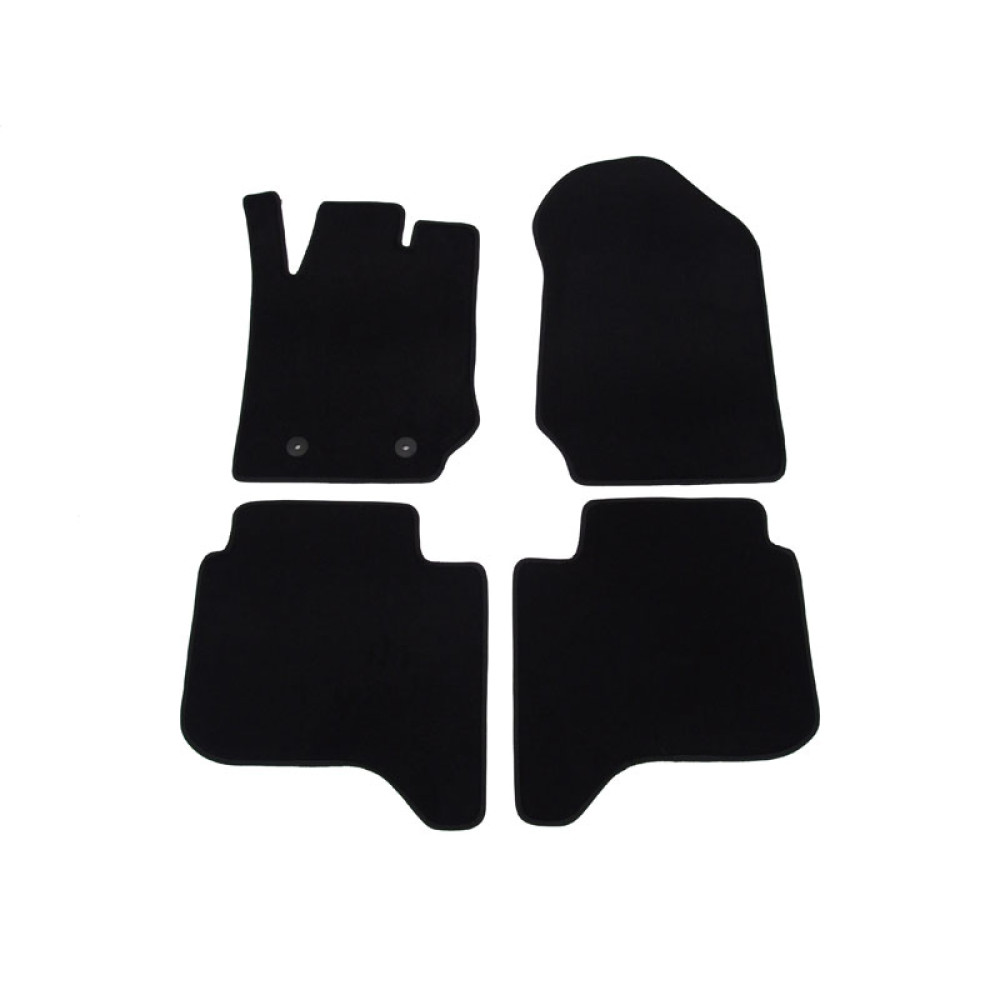 Car textile mats black FORD RANGER (2016-...) LUXUS