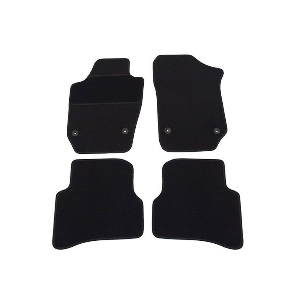 Car textile mats black VW POLO (2009-2017) ELEGANT