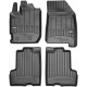 Car rubber floor mats black DACIA DUSTER (2018-...) 3D FROGUM