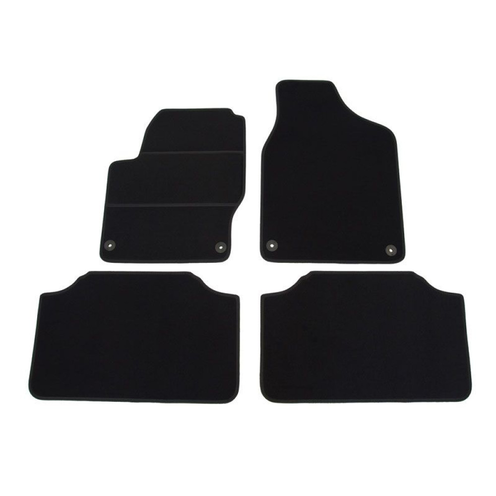 Car textile mats black VW SHARAN (5s.) (1995-2010) ELEGANT