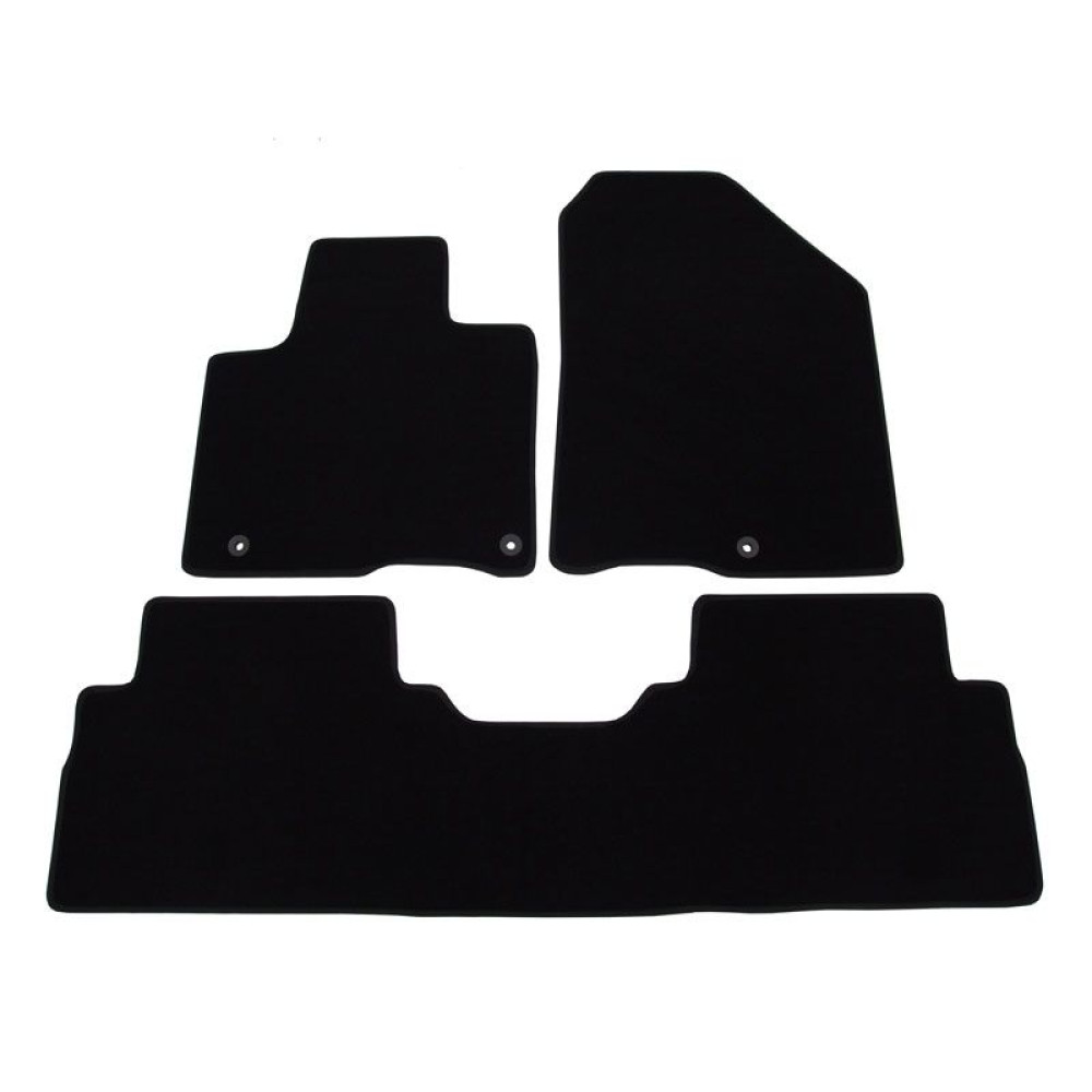 Car textile mats black  KIA SORENTO III (2015-...) LUXUS